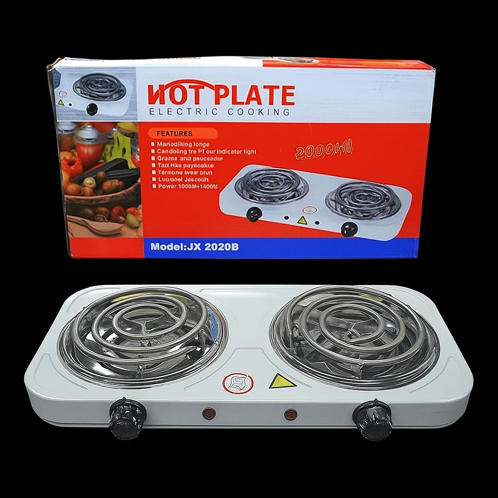 🔥 Adiós al gas, hola al ahorro: estufa eléctrica de 2 puestos 2000W