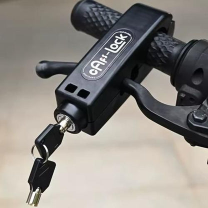 Seguro de Freno para Moto – Negro en Acero Inoxidable