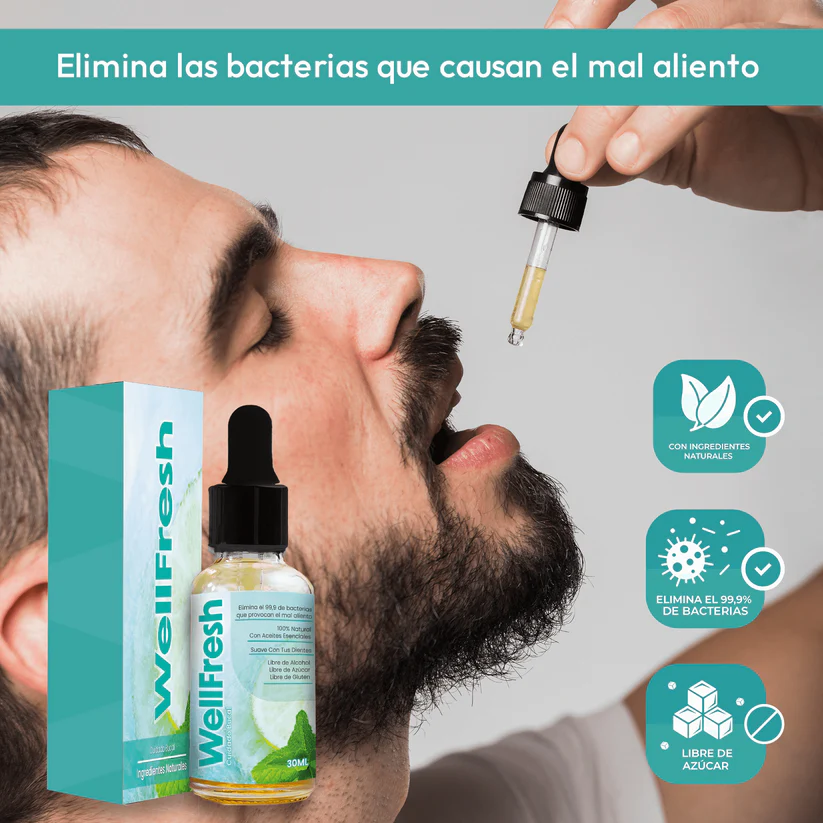 WELL FRESH ELIMINA EL MAL ALIENTO